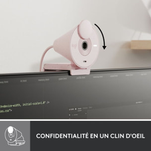 Webcam LOGITECH Brio 300 Full HD avec micro - Rose