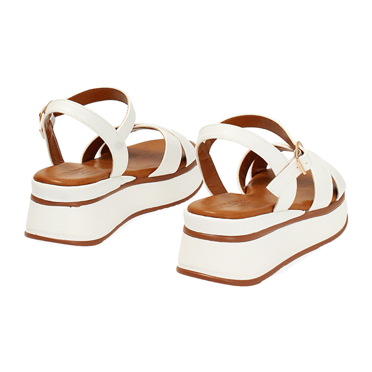 Zeppe donna bianche basic