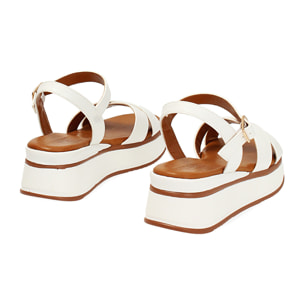 Zeppe donna bianche basic