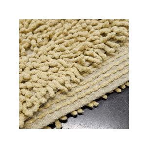 Tapis de salle de bain rectangulaire 40 x 60 cm en coton chenille - SHAGGY