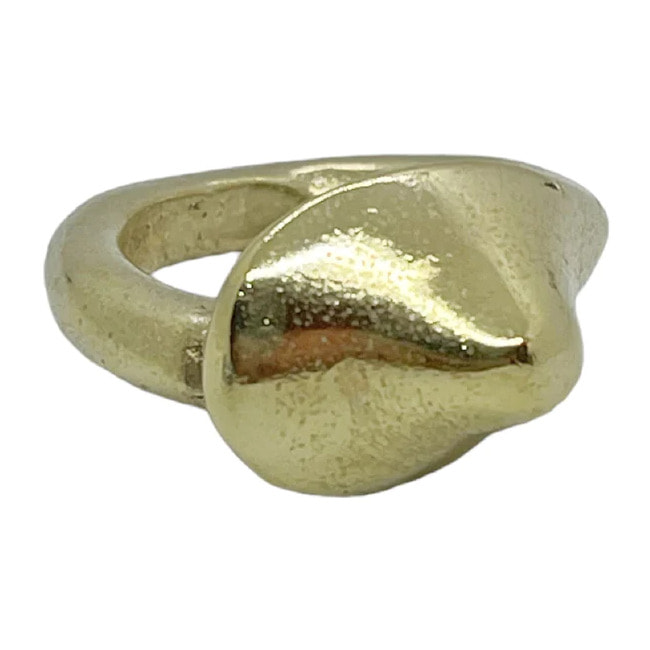 Anillo Lollipop chapado dorado