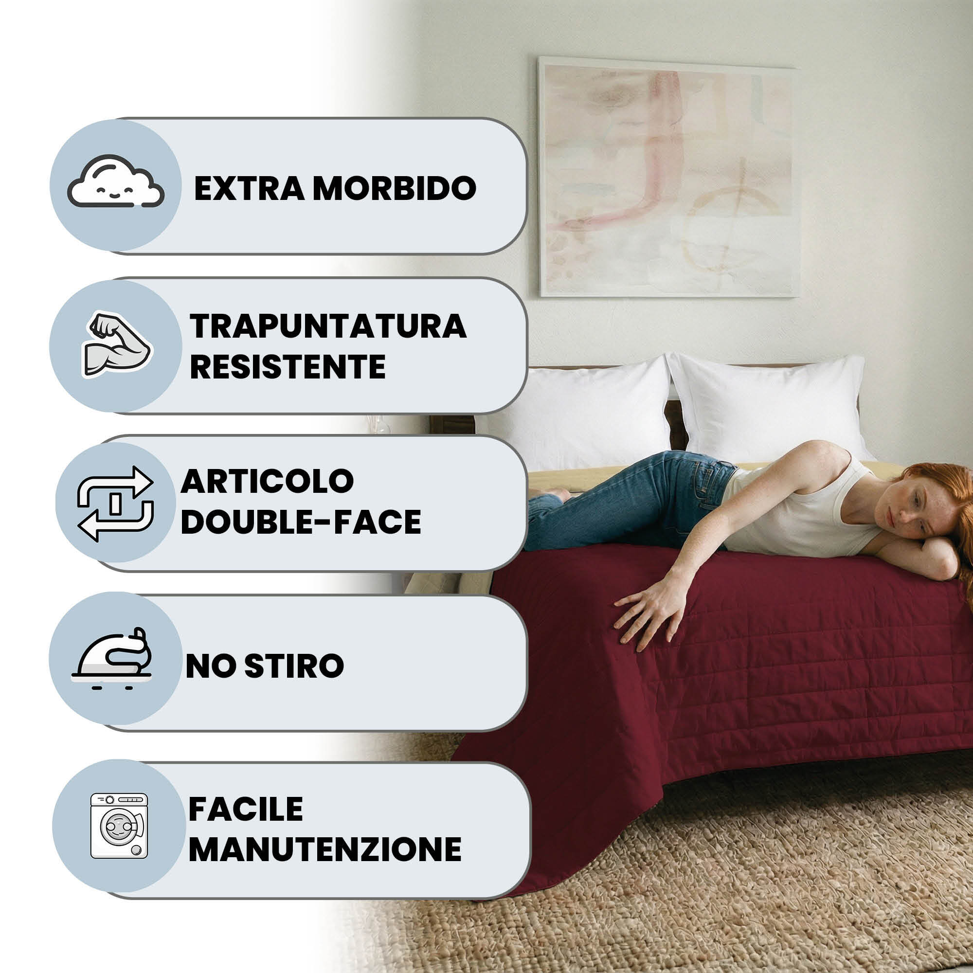 TRAPUNTINO ESTIVO ELEGANT SINGOLO, BICOLORE