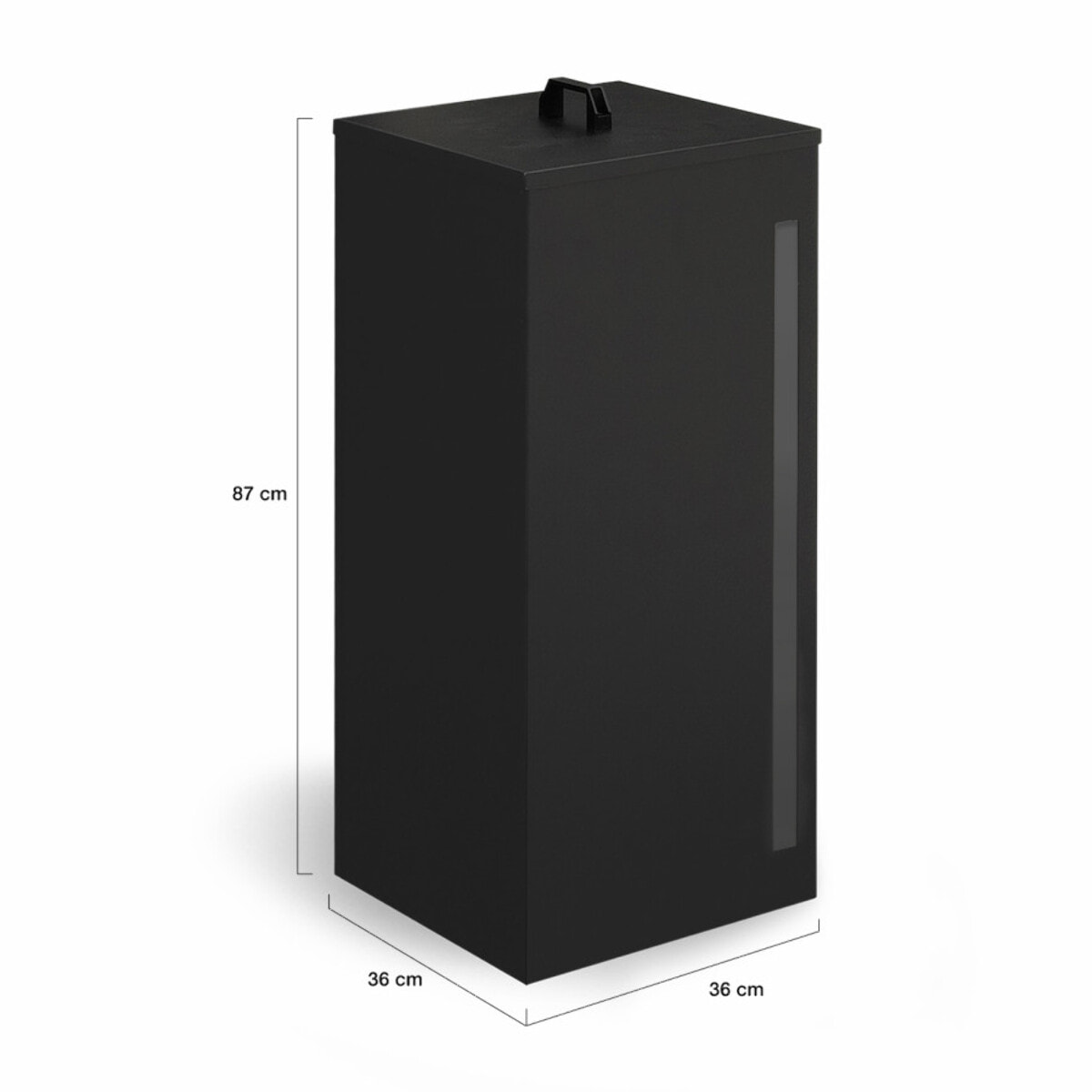 Réservoir à granules et pellets noir 55kg
