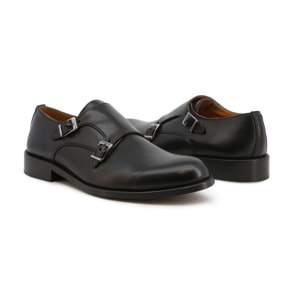 Zapatos Monkstrapa para Hombre - Duca di Morrone Daniel Leather Black