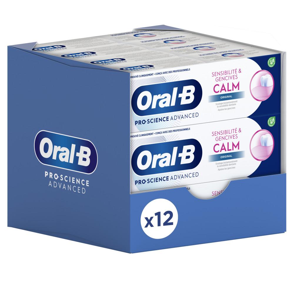 4 Dentifrices Oral-B Sensibilité Gencives Calm Original 75ml