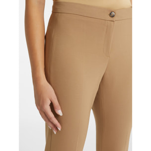 Elena Mirò - Pantaloni slim fit in punto Milano - Beige