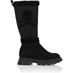 PHILIPP PLEIN Botas Mid Flat SKULL&BONES