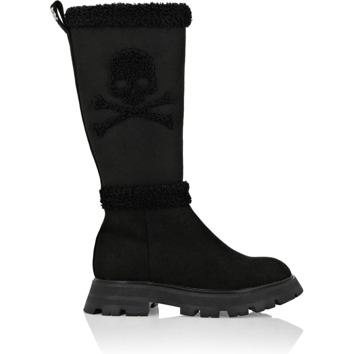 PHILIPP PLEIN Botas Mid Flat SKULL&BONES