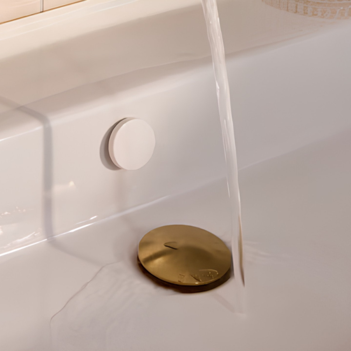 Bonde de vidage clic-clac pour lavabo et vasque Laiton brossé