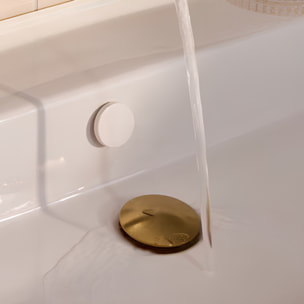 Bonde de vidage clic-clac pour lavabo et vasque Laiton brossé