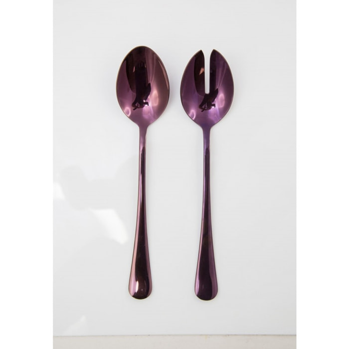 Couverts à salade violet