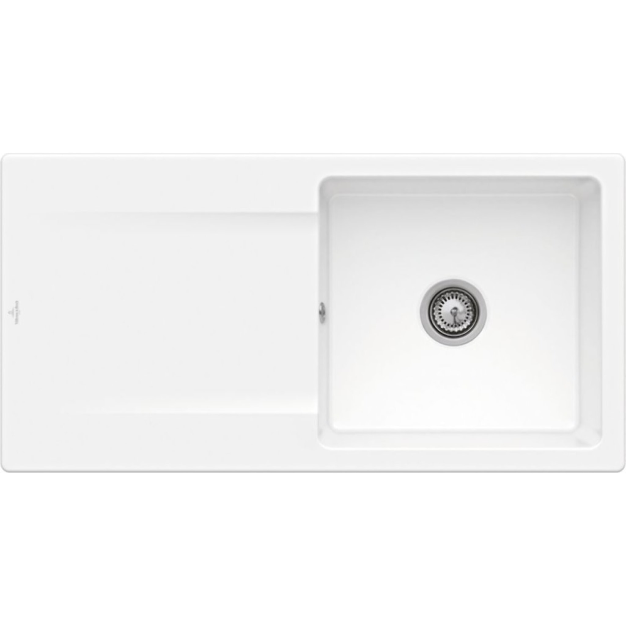 Evier 1 bac Siluet 60 Blanc CeramicPlus
