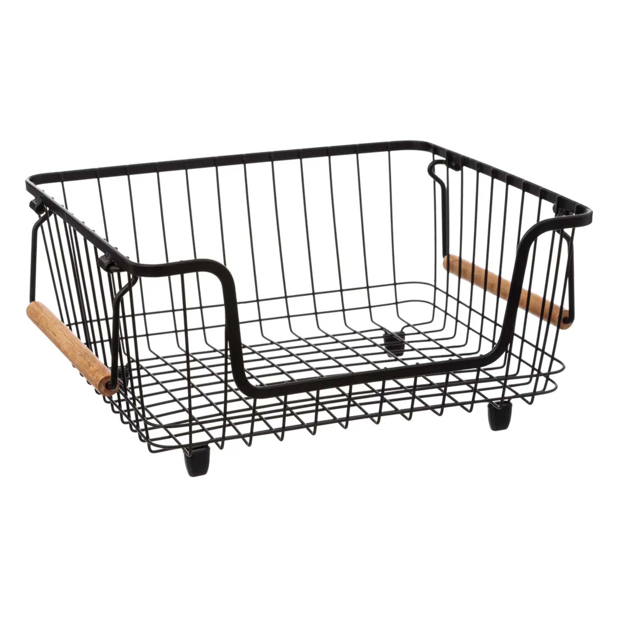 Panier en métal empilable "Blackwood" moyen format