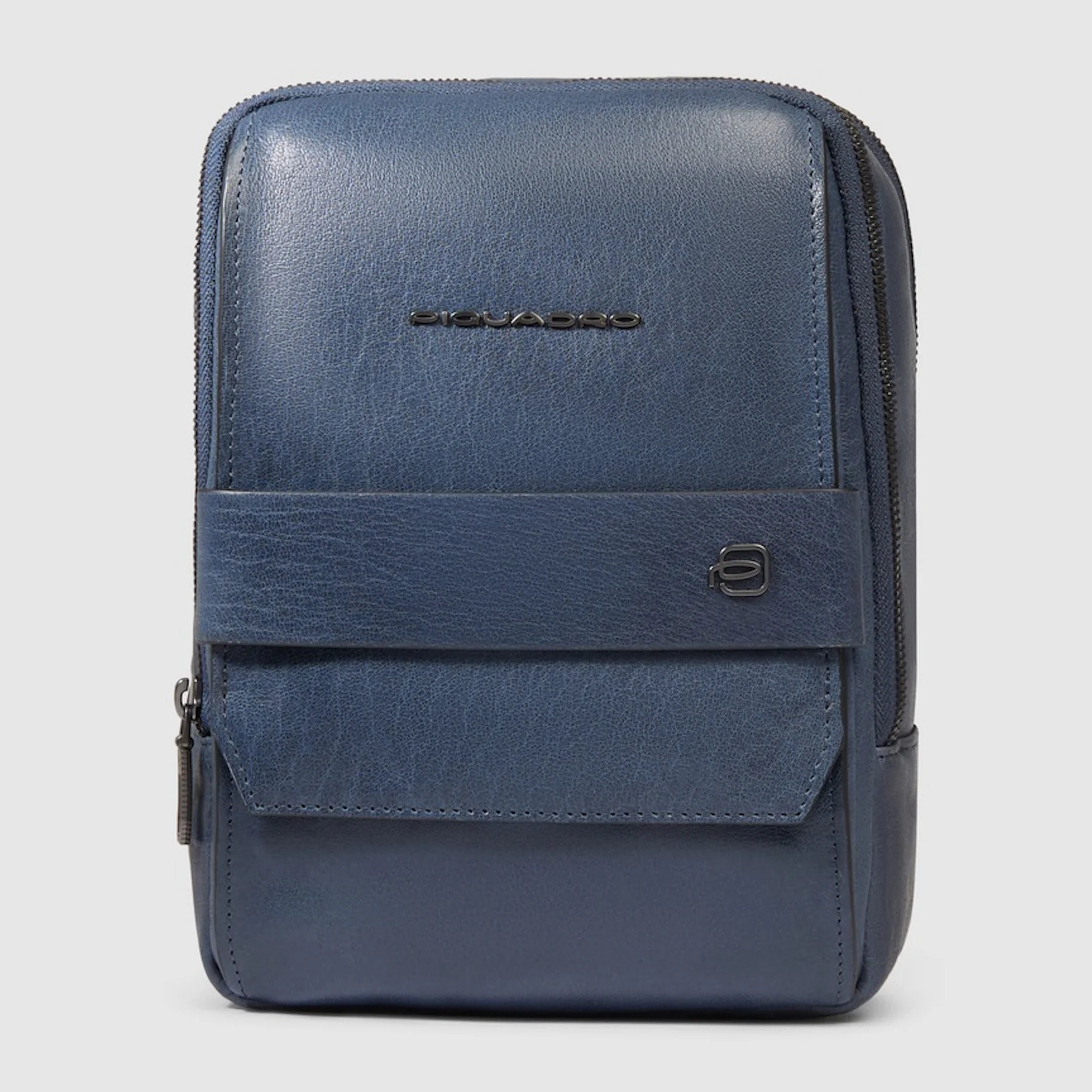 Piquadro Borsello in pelle porta iPad®mini con tasca per AirPods® e protezione RFID