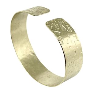 Pulsera brazalete Alunizaje Pá­colo en latón dorado