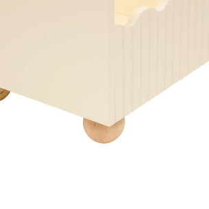 Coffre Ouvert Enfant Bouli 60x36x30 cm Beige