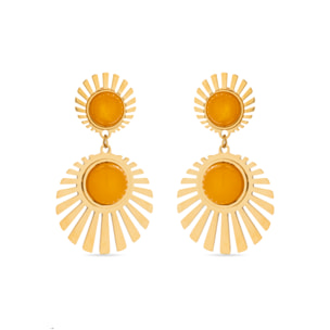 Pendientes Lux by Lux acabadoss oro 18k