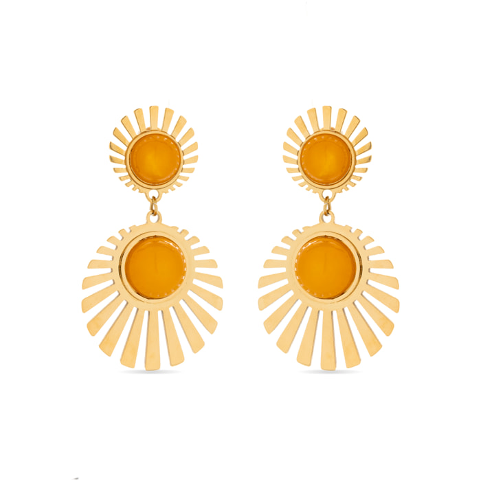 Pendientes Lux by Lux acabadoss oro 18k