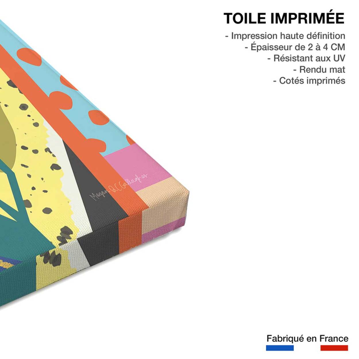 Tableau pop art Born in the 80s Toile imprimée