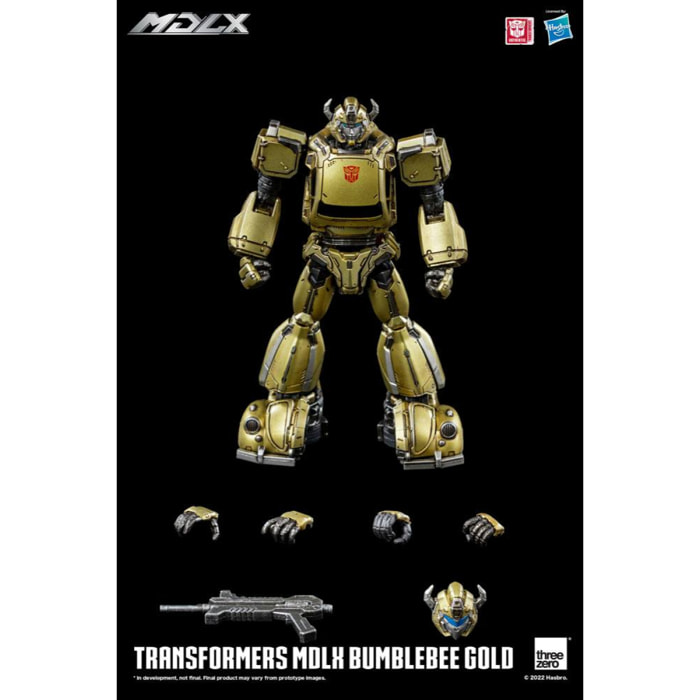 Transformers Mdlx Action Figura Bumblebee Gold Edizione Limitata 12 Cm Threezero