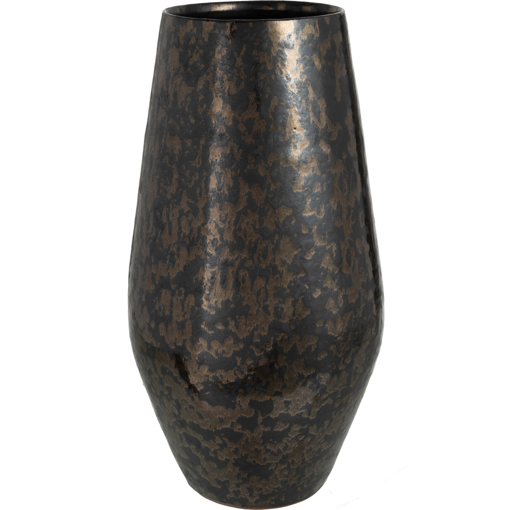 J-Line vase Antique Smokey - céramique - noir - large