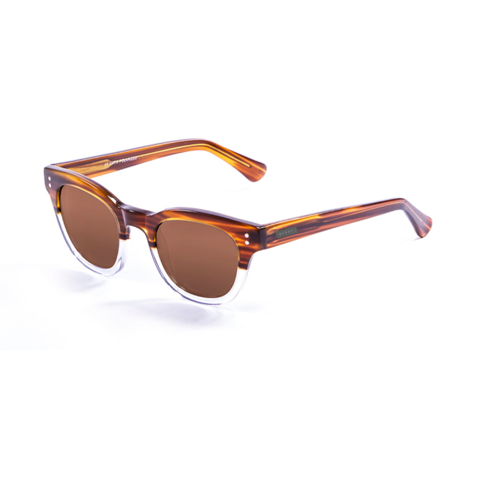 Gafas de sol LENOIR CROISETTE - Marrón claro y trans blanco / Marrón