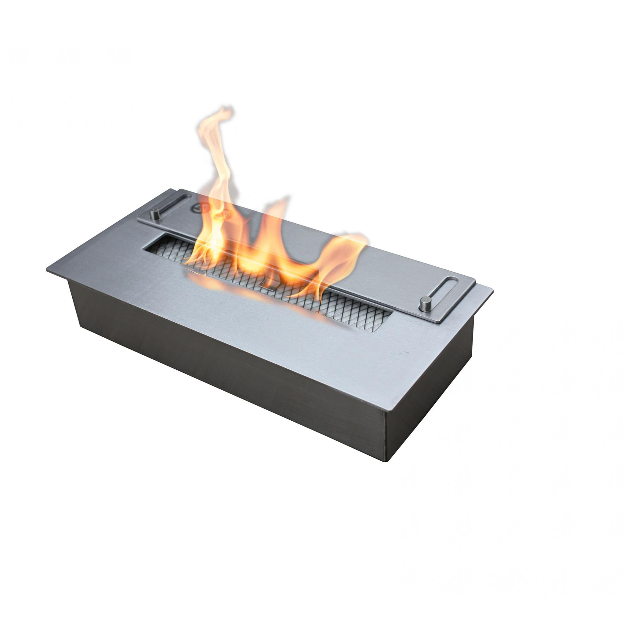 Quemador de acero para chimenea de etanol con fibra cerámica y tapa para regular la llama 1L NB10 PURLINE