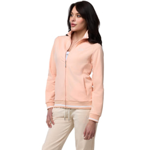 Chándal Leone Bright para mujer con cuello con cremallera y pantalón deportivo.