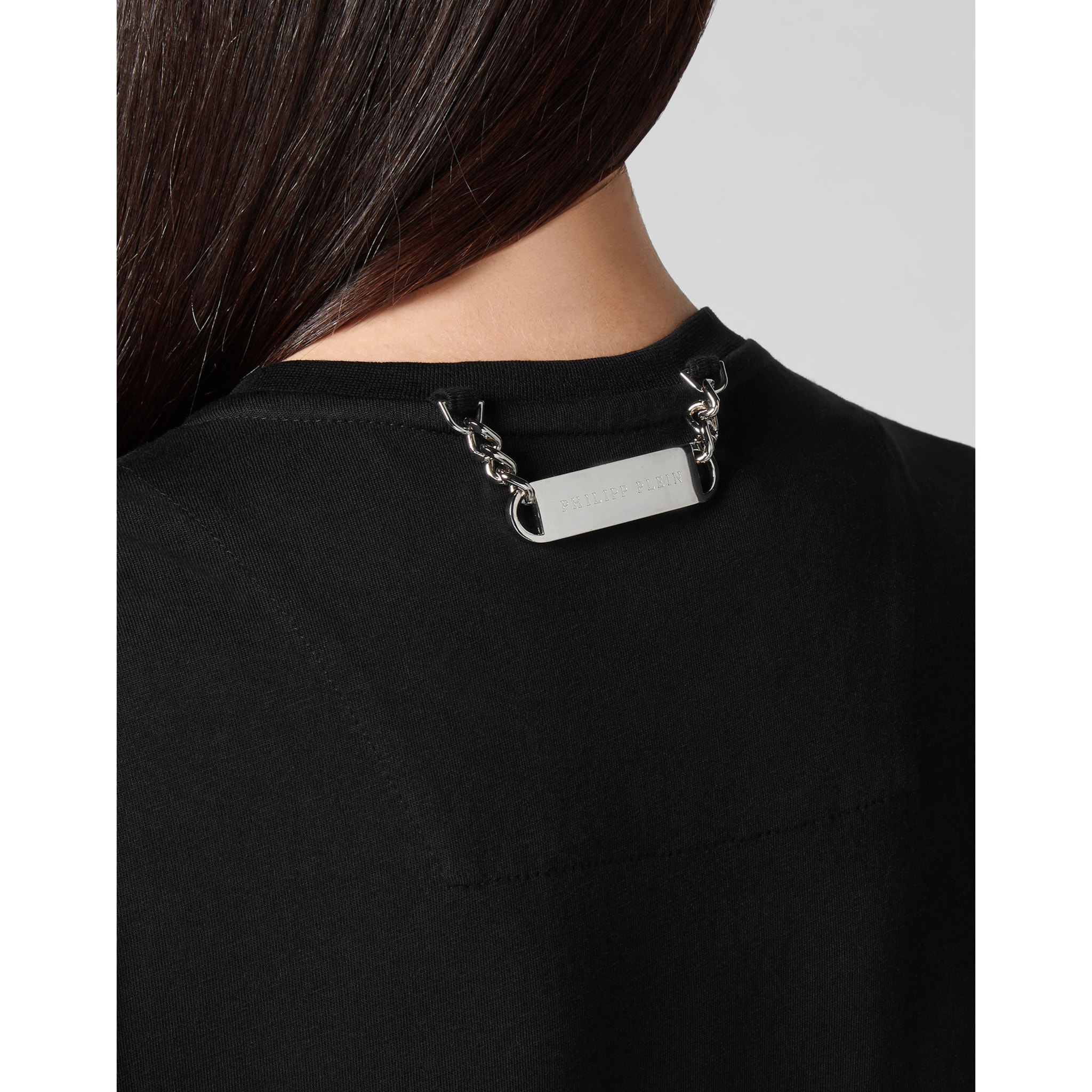 PHILIPP PLEIN T-shirt Round Neck SS Crystal Skull