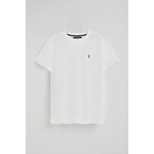 Pack hombre de dos camisetas en negro y blanco con cuello redondo y bordado Rigby Go