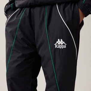 Kappa - Pantalones Hombre Negro - Authentic Olpin
