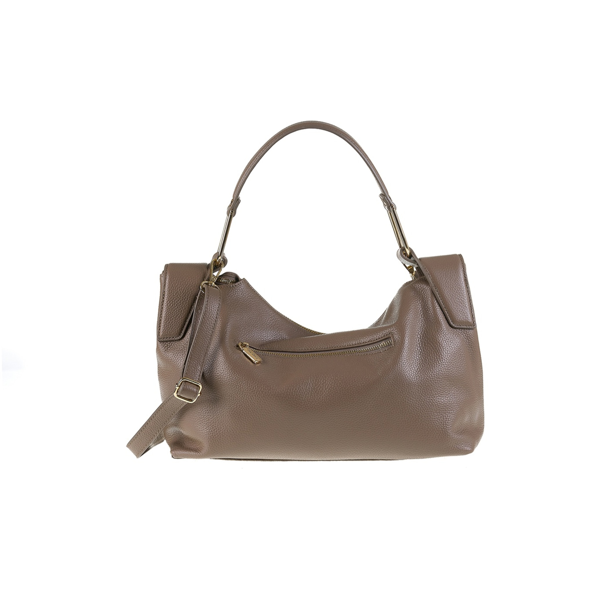 Borsa a spalla da donna Made in Italy - Modello Erisma Lux - 100% pelle - 39.0 x 23.0 x 12.0 cm