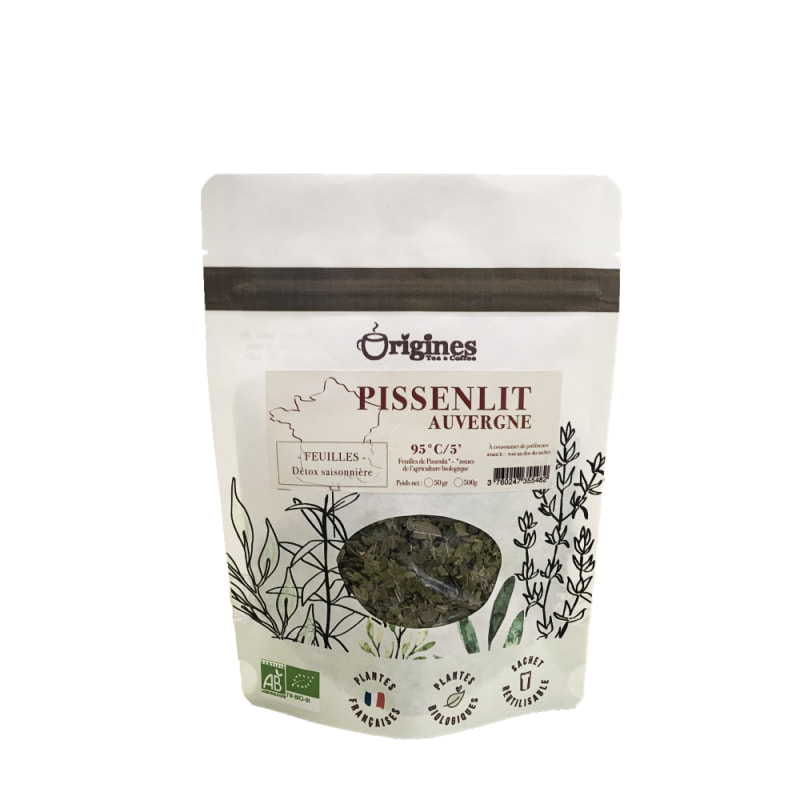 Pissenlit d'Auvergne - Plantes naturelles Bio françaises - Sachet 50g