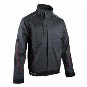 Veste de travail stretch FACOM Flexi Noir/Gris/Rouge Taille S - FXWW2000E-S