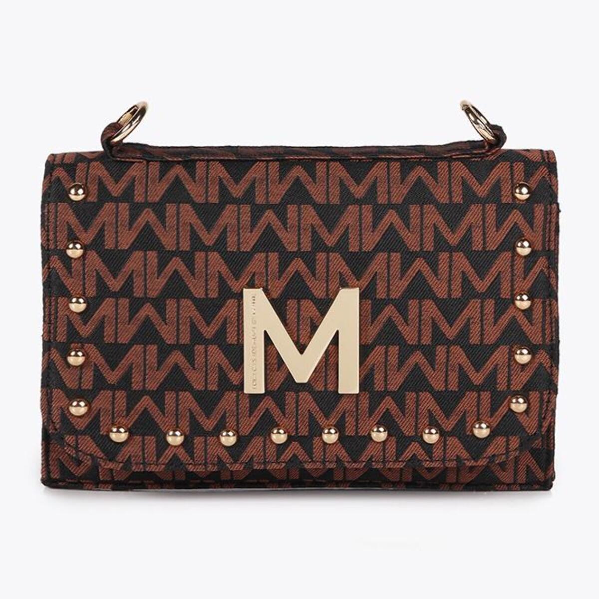 Tracolla a Patta Jacquard Monogramma