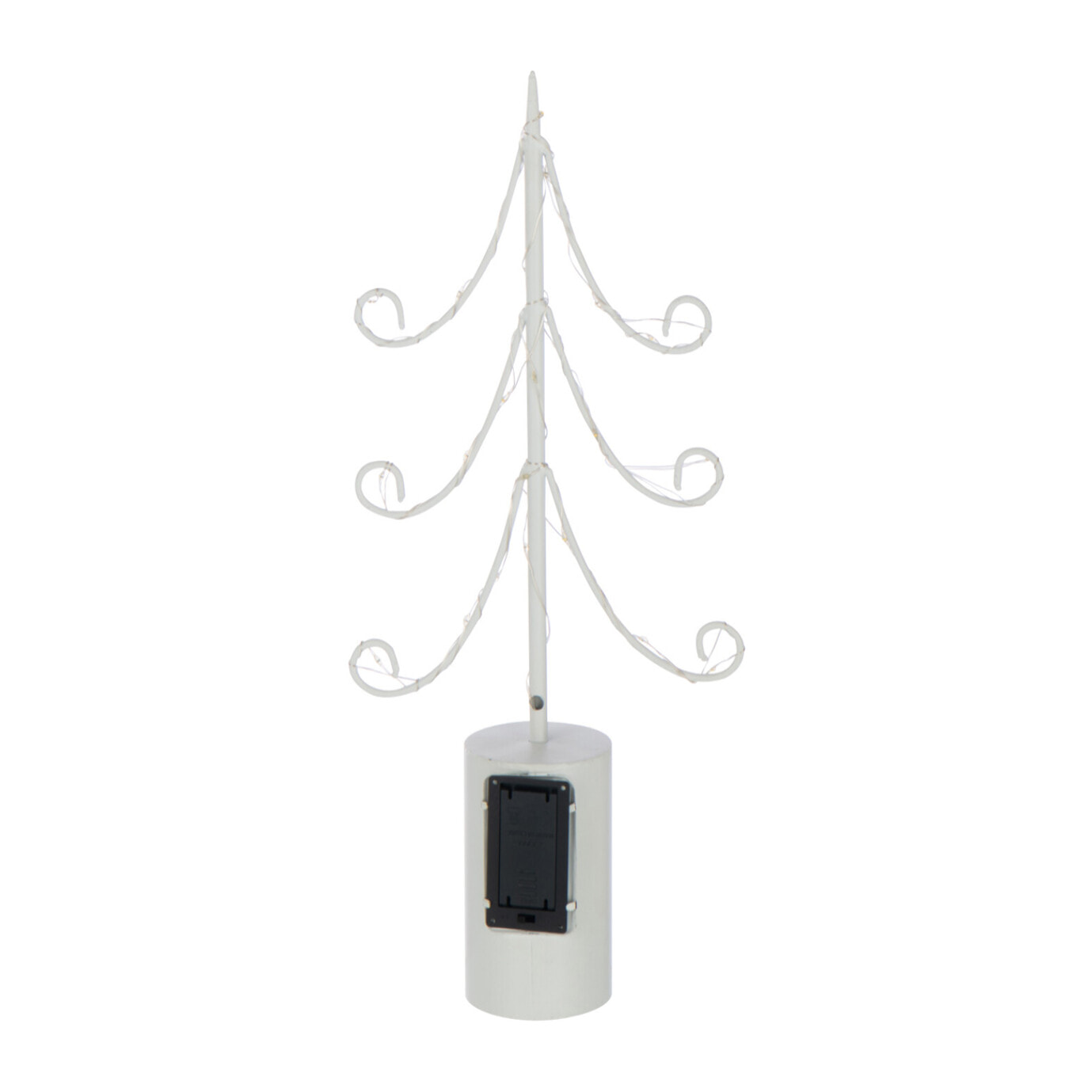 J-Line décoration Sapin - acier - blanc - small - LED