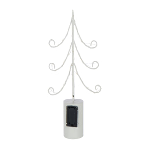 J-Line décoration Sapin - acier - blanc - small - LED