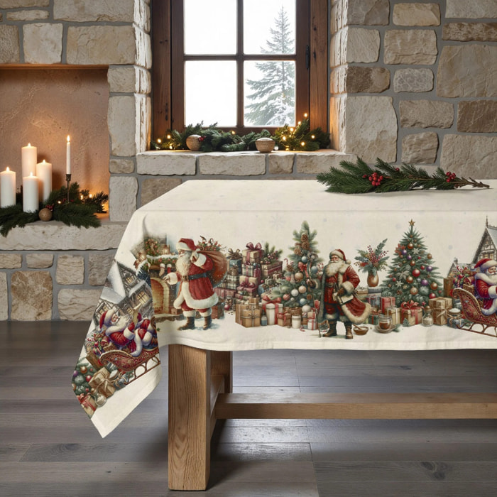 Nappe anti-taches Vintage christmas 1225
