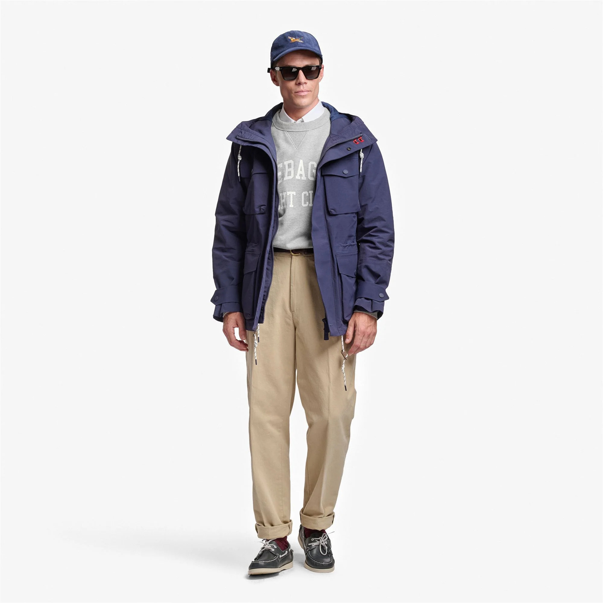 Sebago - Giacche Uomo Donna Blu - Hurricane Diaz