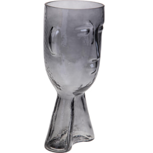 Vaso Testa Diametro 12 H 24 Cm - Pezzi 1 - 12X24X12cm - Colore: Marrone - Bianchi Dino - Decori Casa E Complementi