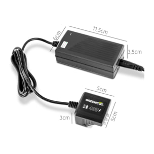 Cargador de baterías para herramientas de jardinería - Greencut CBT400L