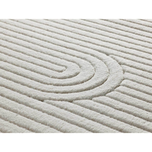 Alfombra lavable con relieve en color blanco Estilo, varias medidas disponibles
