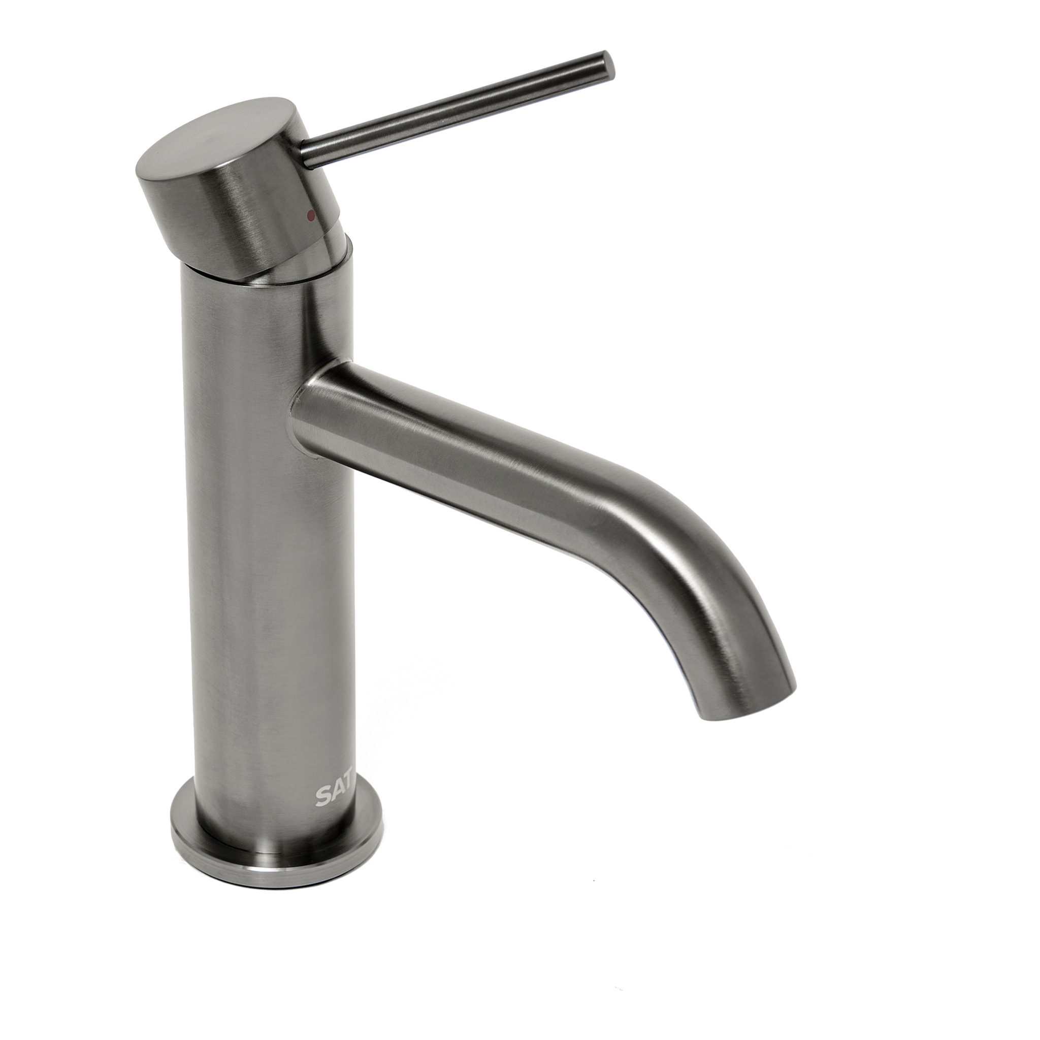Aurum mitigeur de lavabo, sans vidage, gun métal brossé SATBAUR271BGM avec une garantie de 5 ans