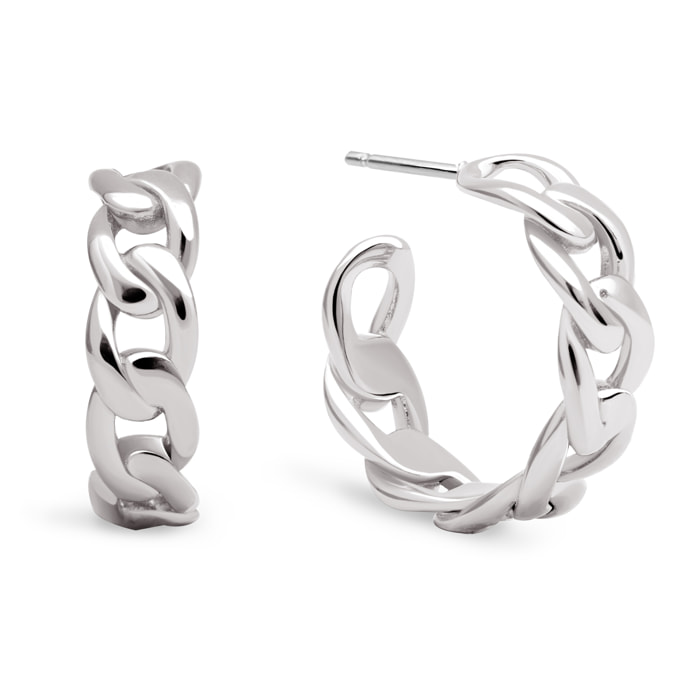 Pendientes Chunky Eslabón Acero