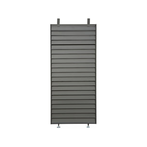 Persienne pour pergola bioclimatique en acier galvanisé "Clifford" - 92 x 4 x 208 cm - Gris