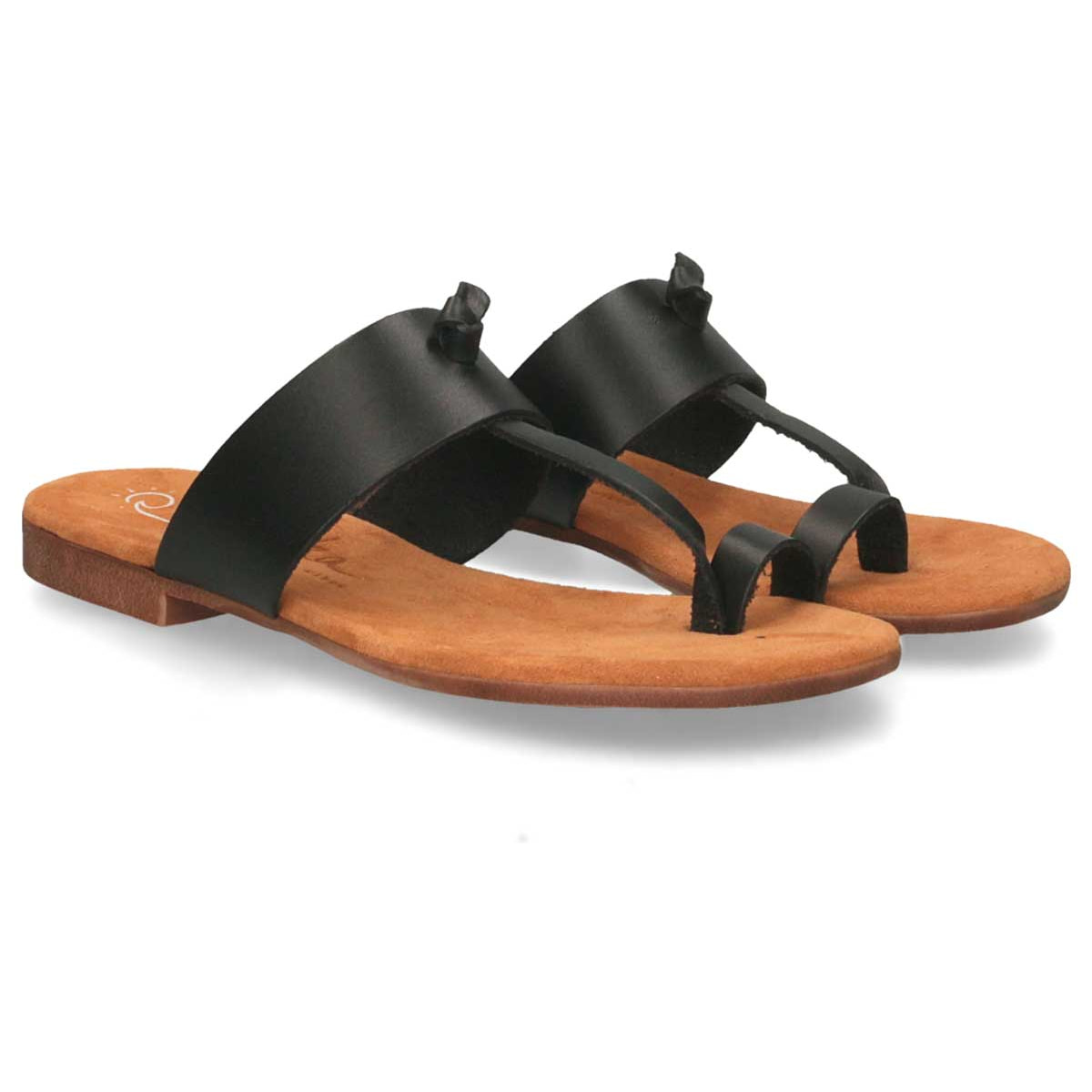 Sandalias de Cuero - Negro