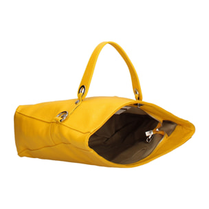 Borsa a spalla convertibile in zaino da donna In Vera pelle Made in Italy 34x21x12 cm