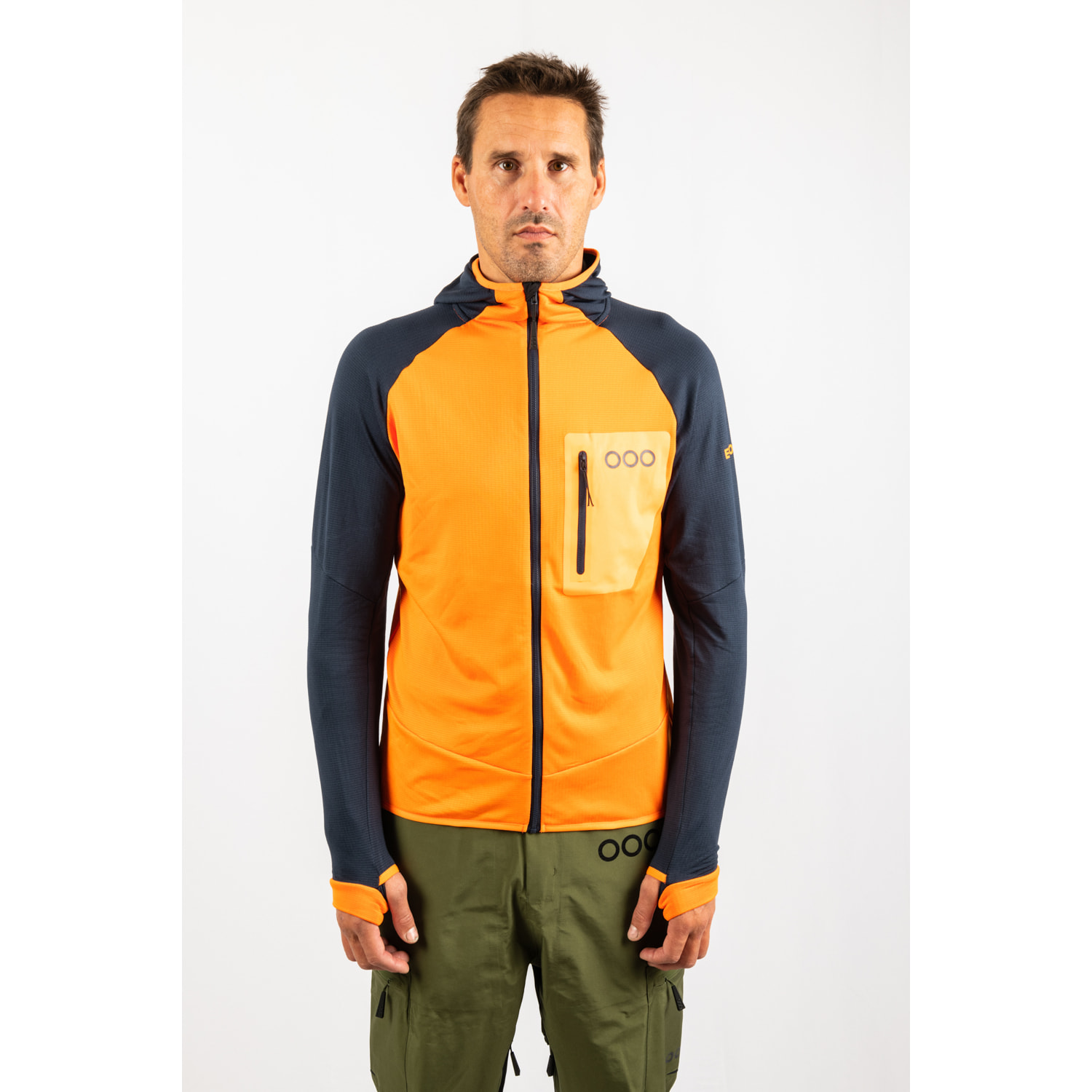 Chaqueta ECOActive Light Insulated Jacket with cap marca ECOON - Naranja / Azul