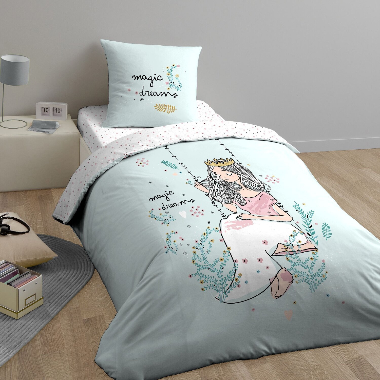 Parure de lit enfant 100% coton - magic