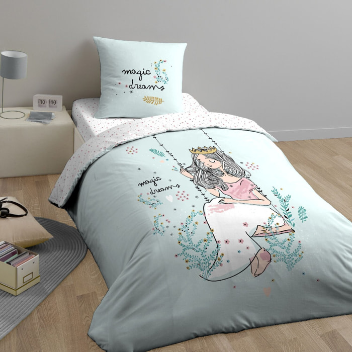 Parure de lit enfant 100% coton - magic
